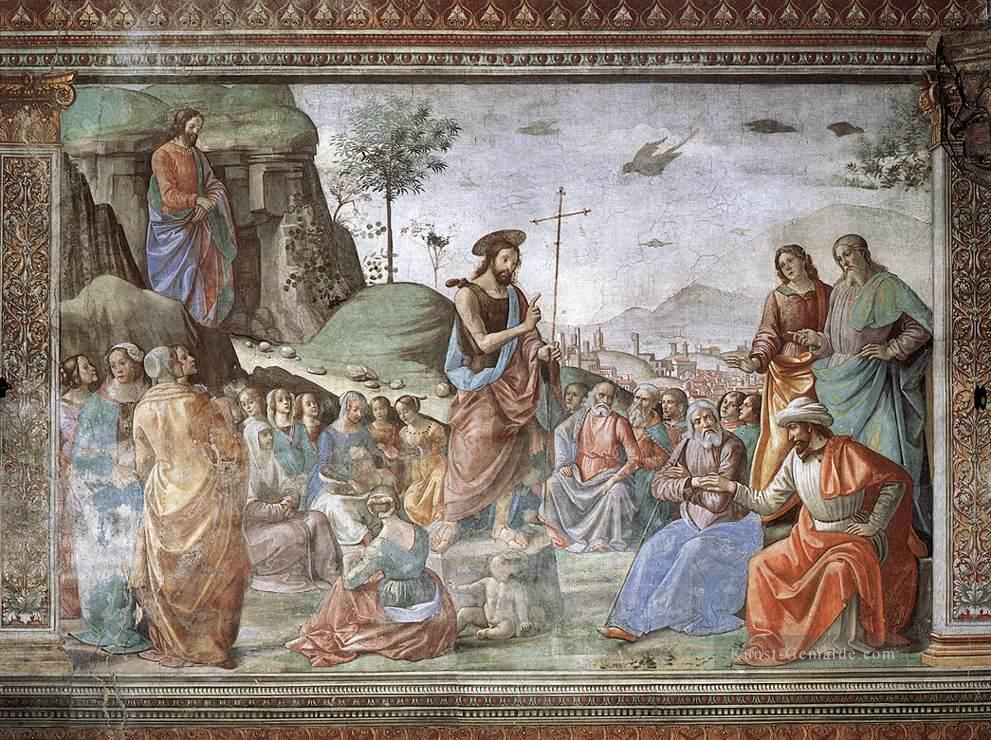 Predigen von Johannes der Täufer Florenz Renaissance Domenico Ghirlandaio Ölgemälde